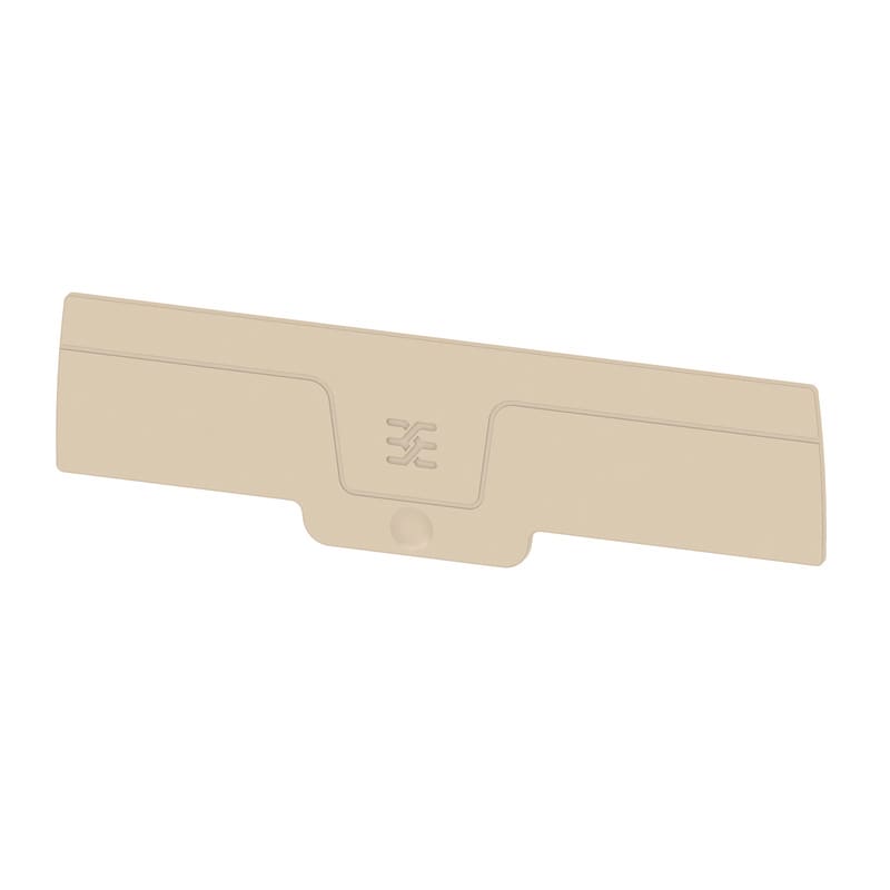 WEIDMULLER - Piastra terminale per morsetti, Beige scuro, Posizione verticale: 84.65 mm, Larghezza: 2.1 mm, V-0, Wemid, bloccabile: Sì