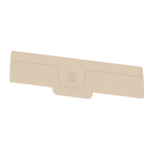 WEIDMULLER - Piastra terminale per morsetti, Beige scuro, Posizione verticale: 84.65 mm, Larghezza: 2.1 mm, V-0, Wemid, bloccabile: Sì