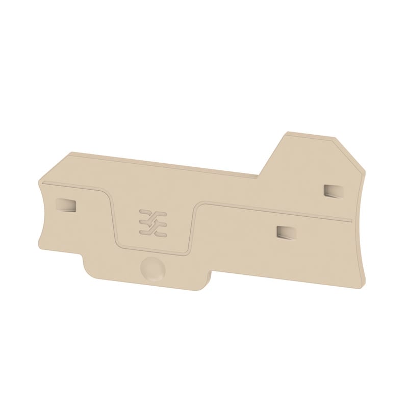 WEIDMULLER - Piastra terminale per morsetti, Beige scuro, Posizione verticale: 77.6 mm, Larghezza: 2 mm, V-0, Wemid, bloccabile: No