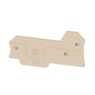 WEIDMULLER - Piastra terminale per morsetti, Beige scuro, Posizione verticale: 77.6 mm, Larghezza: 2 mm, V-0, Wemid, bloccabile: No