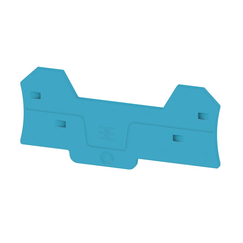 WEIDMULLER - Piastra terminale per morsetti, blu, Posizione verticale: 88.9 mm, Larghezza: 2 mm, V-0, Wemid, bloccabile: No