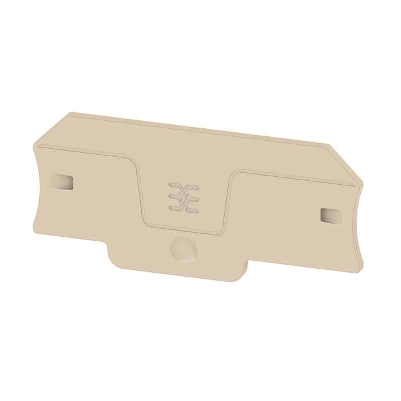 WEIDMULLER - Piastra terminale per morsetti, Beige scuro, Posizione verticale: 71.6 mm, Larghezza: 2 mm, V-0, Wemid, bloccabile: No