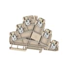 WEIDMULLER - Morsetto componibile a più piani, SNAP IN, Beige scuro, 2.5 mm², 800 V, Numero di collegamenti: 6, Numero di piani: 3, TS 35, V-0
