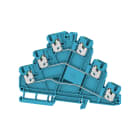 WEIDMULLER - Morsetto componibile a più piani, SNAP IN, blu, 2.5 mm², 800 V, Numero di collegamenti: 6, Numero di piani: 3, V-0