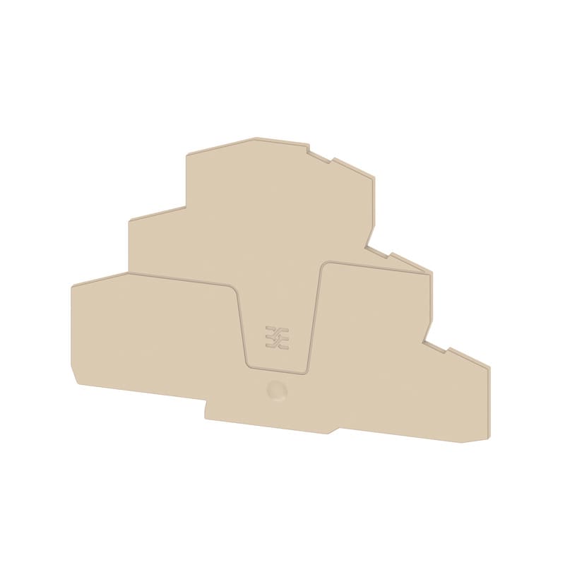 WEIDMULLER - Piastra terminale per morsetti, Beige scuro, Posizione verticale: 118.5 mm, Larghezza: 2.1 mm, V-0, Wemid, bloccabile: Sì