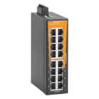 WEIDMULLER - Switch rete, unmanaged, Gigabit Ethernet, 16x RJ45, -40 °C...75 °C, IP30