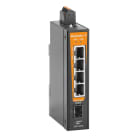 WEIDMULLER - Switch rete, unmanaged, Fast Ethernet, 4x RJ45, 1x 100BaseSFP slot, -40 °C...75 °C, IP30