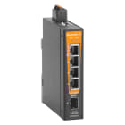 WEIDMULLER - Switch rete, unmanaged, Gigabit Ethernet, 4x RJ45, 1x 100/1000BaseSFP Slot, -40 °C...75 °C, IP30
