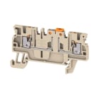 WEIDMULLER - Morsetto sezionatore di prova, PUSH IN, Beige scuro, 1.5 mm², 10 A, 400 V, Numero di collegamenti: 2, Numero di piani: 1