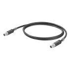 WEIDMULLER - Cavo per installazioni ferroviarie Ethernet (confezionato), M12 tipo X IP 67 maschio diritto, M12 tipo X IP 67 maschio diritto, Numero di poli: 8, Lun