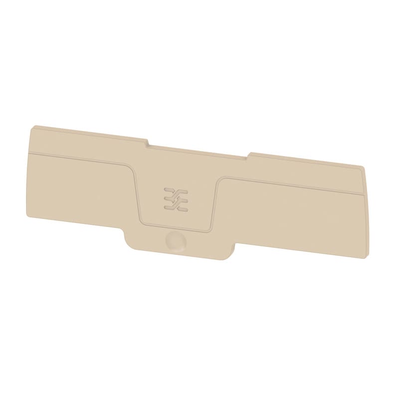 WEIDMULLER - Piastra terminale per morsetti, Beige scuro, Posizione verticale: 95 mm, Larghezza: 2.1 mm, V-0, Wemid, bloccabile: Sì