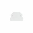 WEIDMULLER - Piastra terminale per morsetti, bianco, Posizione verticale: 44 mm, Larghezza: 1.5 mm, V-0, Wemid, bloccabile: No
