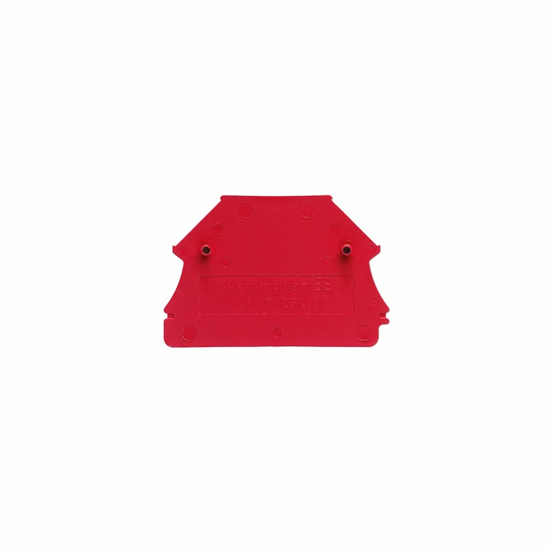 WEIDMULLER - Piastra terminale per morsetti, rosso, Posizione verticale: 44 mm, Larghezza: 1.5 mm, V-0, Wemid, bloccabile: No