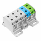 WEIDMULLER - Morsetto ripartitore di potenziale, Collegamento a vite, Grigio chiaro, 50 mm², 150 A, 1000 V, Numero di collegamenti: 10, Numero di piani: 1