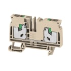 WEIDMULLER - Morsettiera passante, SNAP IN, Beige scuro, 6 mm², 41 A, 1000 V, Numero di collegamenti: 2