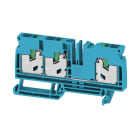 WEIDMULLER - Morsettiera passante, SNAP IN, blu, 6 mm², 41 A, 1000 V, Numero di collegamenti: 3
