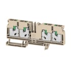 WEIDMULLER - Morsettiera passante, SNAP IN, beige, 6 mm², 41 A, 1000 V, Numero di collegamenti: 4