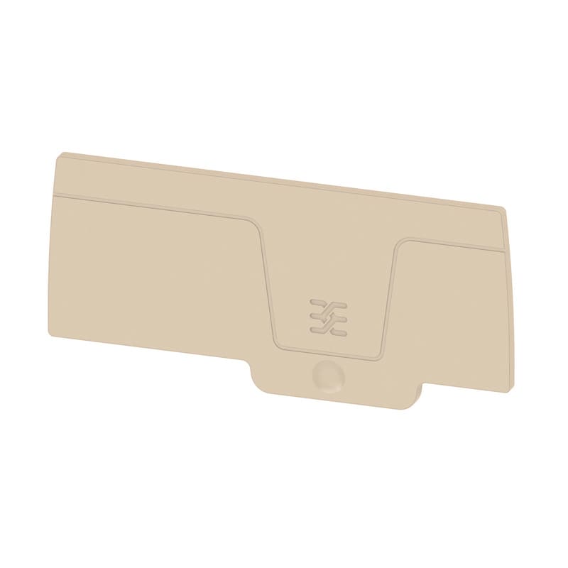 WEIDMULLER - Piastra terminale per morsetti, Beige scuro, Posizione verticale: 82.6 mm, Larghezza: 2.1 mm, V-0, Wemid, bloccabile: Sì