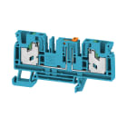WEIDMULLER - Morsetto sezionatore di prova, SNAP IN, blu, 4 mm², 20 A, 500 V, Numero di collegamenti: 2, Numero di piani: 1