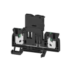 WEIDMULLER - Morsetto componibile portafusibile, SNAP IN, nero, 4 mm², 6.3 A, 250 V, Numero di collegamenti: 2, Numero di piani: 1, TS 35