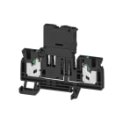 WEIDMULLER - Morsetto componibile portafusibile, SNAP IN, nero, 4 mm², 6.3 A, 250 V, Numero di collegamenti: 2, Numero di piani: 1, TS 35
