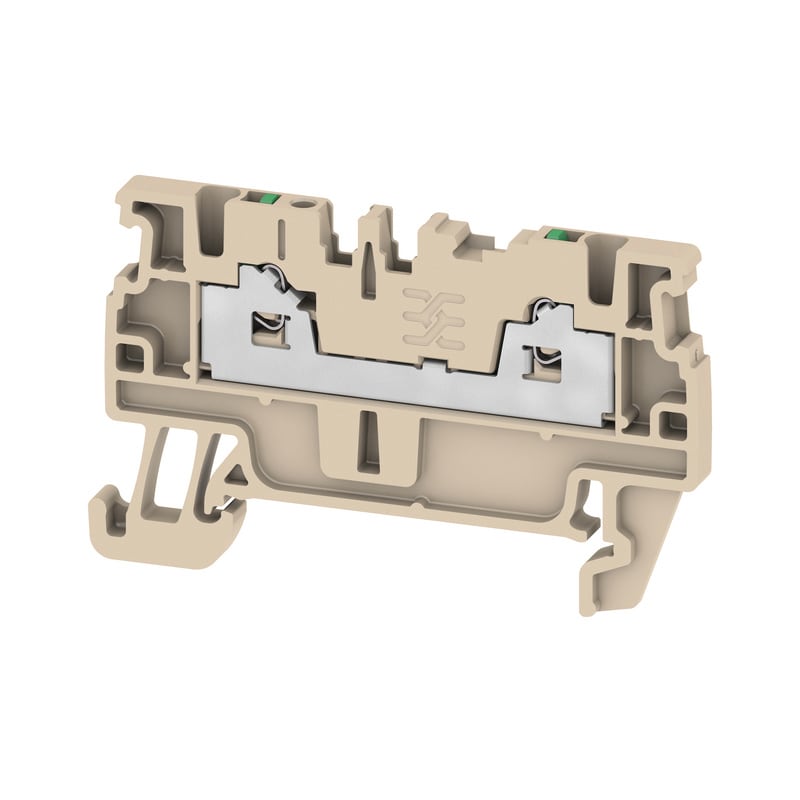 WEIDMULLER - Morsettiera passante, SNAP IN, beige, 1.5 mm², 17.5 A, 500 V, Numero di collegamenti: 2