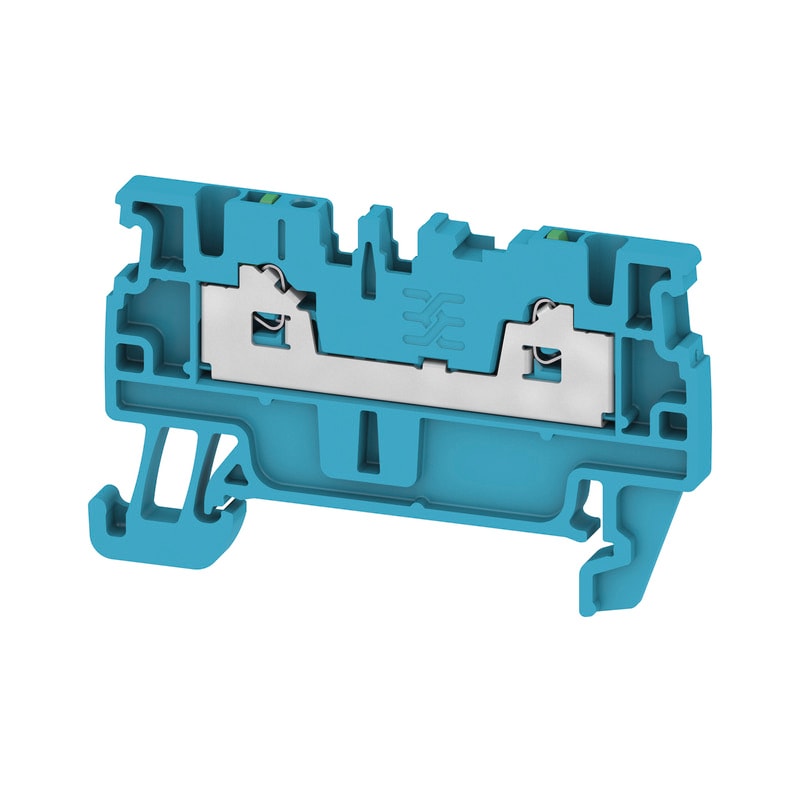 WEIDMULLER - Morsettiera passante, SNAP IN, blu, 1.5 mm², 17.5 A, 500 V, Numero di collegamenti: 2