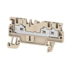 WEIDMULLER - Morsettiera passante, SNAP IN, beige, 1.5 mm², 17.5 A, 500 V, Numero di collegamenti: 3