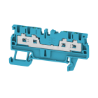 WEIDMULLER - Morsettiera passante, SNAP IN, blu, 1.5 mm², 17.5 A, 500 V, Numero di collegamenti: 4