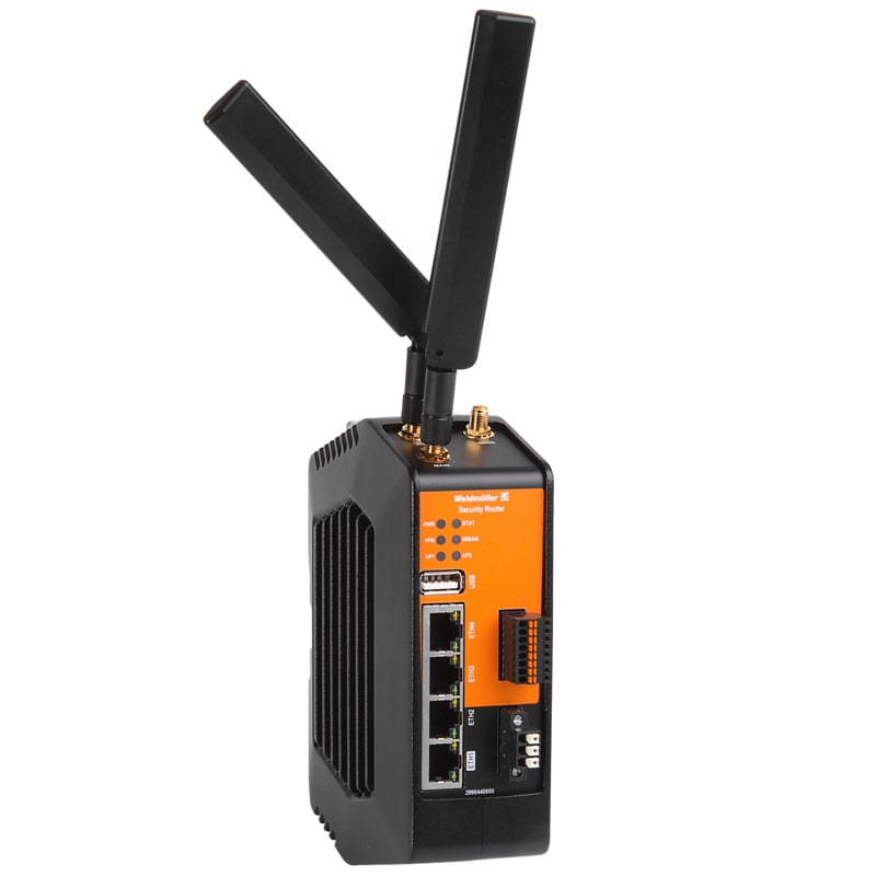 WEIDMULLER - Router, con modem multibanda integrato (4G/3G), Modello globale, 4x RJ45 10/100/1000BaseT(X), -25 °C...70 °C