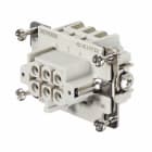 WEIDMULLER - Inserto di contatto (Connettori a innesto industriali), Femmina, 500 V, 5 A, Numero di poli: 6, PUSH IN, Dimensioni di installazione: 3
