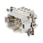 WEIDMULLER - Inserto di contatto (Connettori a innesto industriali), Maschio, 500 V, 5 A, Numero di poli: 6, PUSH IN, Dimensioni di installazione: 3