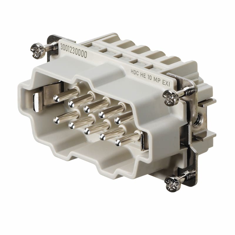 WEIDMULLER - Inserto di contatto (Connettori a innesto industriali), Maschio, 500 V, 5 A, Numero di poli: 10, PUSH IN, Dimensioni di installazione: 4