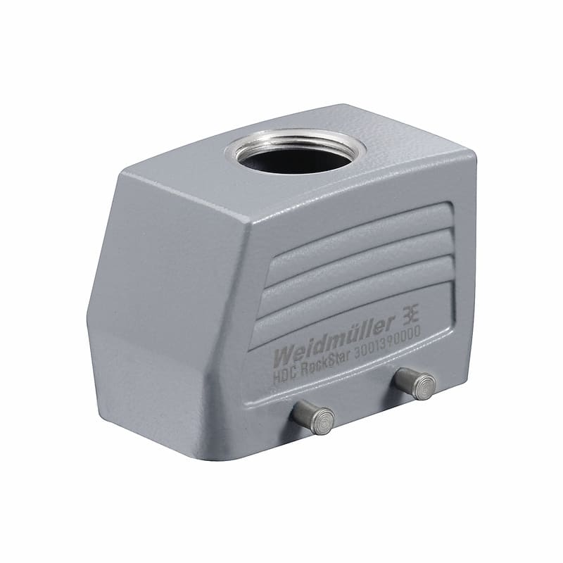 WEIDMULLER - Custodia connettori industriali, Entrata cavo laterale, Custodia connettore, Gancio trasversale in basso, Dimensioni di installazione: 4, IP65, in sta