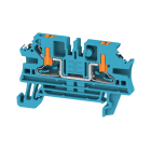 WEIDMULLER - Morsettiera passante, PUSH IN, blu, 2.5 mm², 24 A, 800 V, Numero di collegamenti: 2