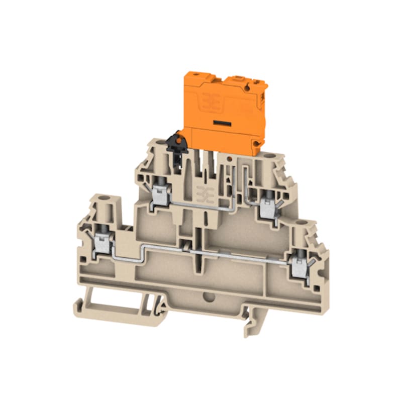 WEIDMULLER - Morsetto sezionatore di prova, Collegamento a vite, Blu scuro, 4 mm², 28 A, 500 V, Numero di collegamenti: 4, Numero di piani: 2