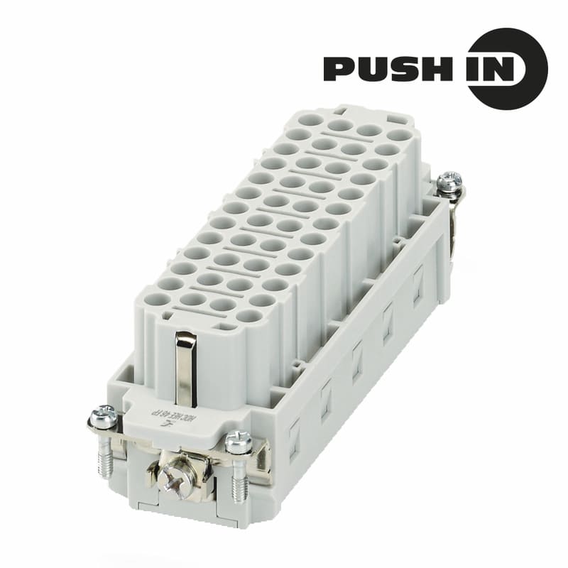 WEIDMULLER - Inserto di contatto (Connettori a innesto industriali), Femmina, 500 V, 16 A, Numero di poli: 46, PUSH IN con attuatore, Dimensioni di installazione: