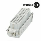 WEIDMULLER - Inserto di contatto (Connettori a innesto industriali), Femmina, 500 V, 16 A, Numero di poli: 46, PUSH IN con attuatore, Dimensioni di installazione: