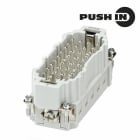 WEIDMULLER - Inserto di contatto (Connettori a innesto industriali), Maschio, 500 V, 16 A, Numero di poli: 32, PUSH IN con attuatore, Dimensioni di installazione: