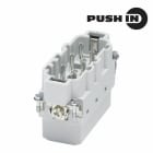 WEIDMULLER - Inserto di contatto (Connettori a innesto industriali), Maschio, 400 V, 35 A, Numero di poli: 6, PUSH IN con attuatore, Dimensioni di installazione: 6