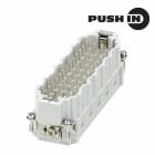 WEIDMULLER - Inserto di contatto (Connettori a innesto industriali), Maschio, 500 V, 16 A, Numero di poli: 46, PUSH IN con attuatore, Dimensioni di installazione: