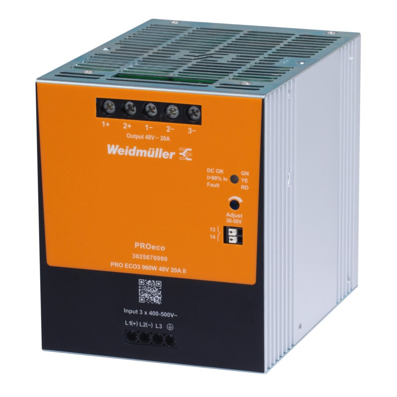 WEIDMULLER - Alimentazione elettrica, Alimentazione di corrente, alimentatore switching, 960 W, 20 A @ 55 °C