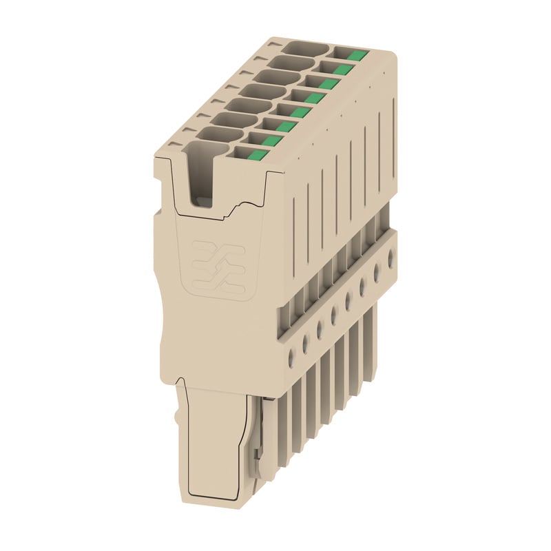 WEIDMULLER - Connettore (Morsetto), SNAP IN, 2.5 mm², 24 A, 800 V, Numero di collegamenti: 8, Numero di poli: 8, Larghezza: 40.8 mm
