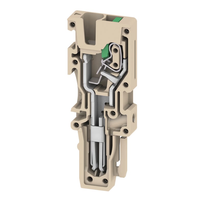 WEIDMULLER - Connettore (Morsetto), SNAP IN, 2.5 mm², 24 A, 800 V, Numero di collegamenti: 1, Numero di poli: 1, Larghezza: 5.1 mm