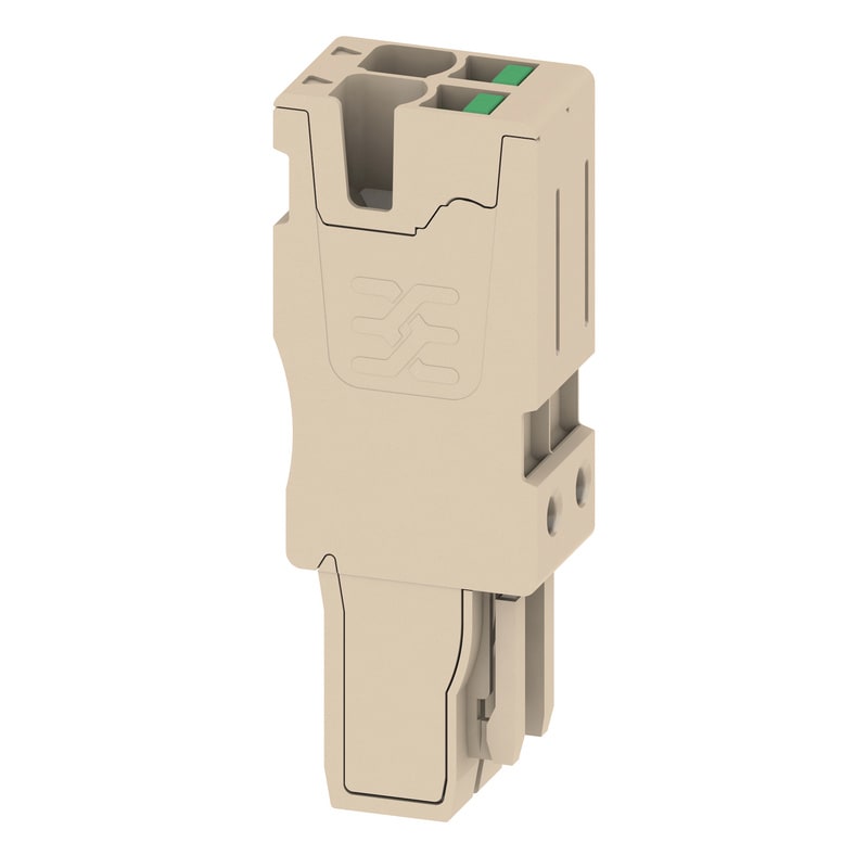 WEIDMULLER - Connettore (Morsetto), SNAP IN, 2.5 mm², 24 A, 800 V, Numero di collegamenti: 2, Numero di poli: 2, Larghezza: 10.2 mm