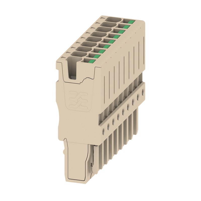 WEIDMULLER - Connettore (Morsetto), SNAP IN, 2.5 mm², 24 A, 800 V, Numero di collegamenti: 9, Numero di poli: 9, Larghezza: 45.9 mm