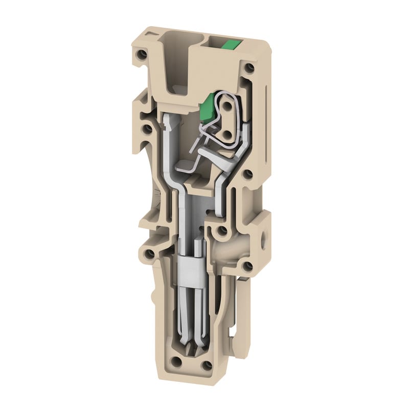 WEIDMULLER - Connettore (Morsetto), SNAP IN, 2.5 mm², 24 A, 800 V, Numero di collegamenti: 1, Numero di poli: 1, Larghezza: 5.1 mm