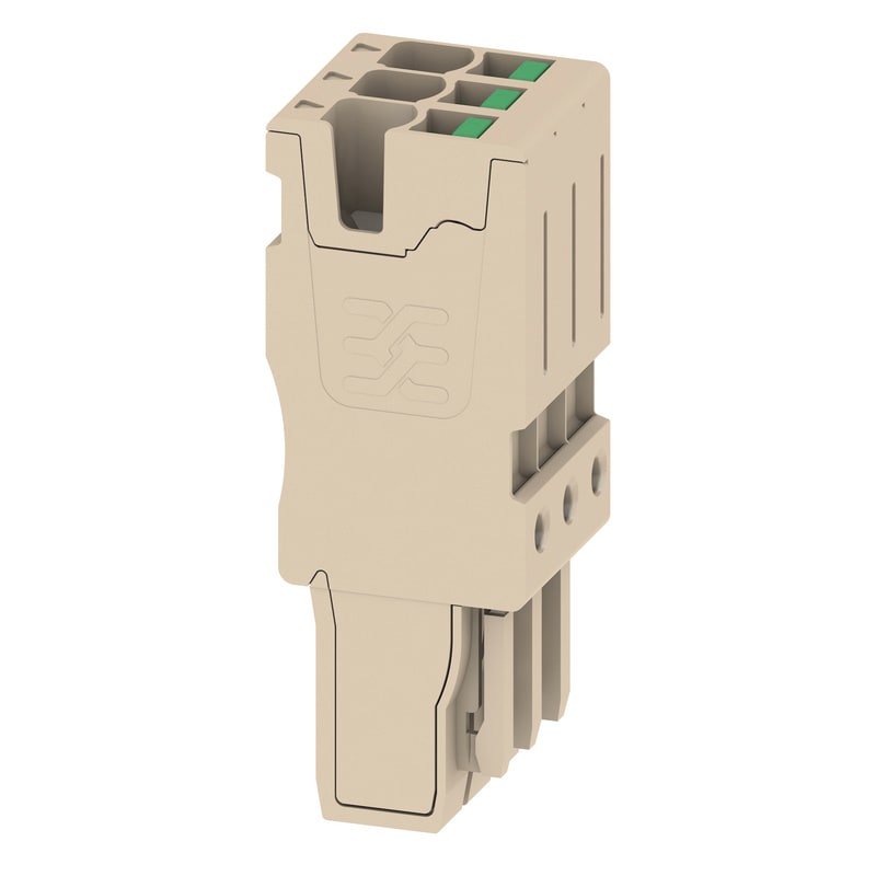 WEIDMULLER - Connettore (Morsetto), SNAP IN, 2.5 mm², 24 A, 800 V, Numero di collegamenti: 3, Numero di poli: 3, Larghezza: 15.3 mm