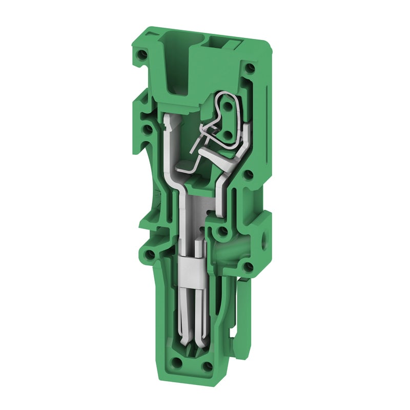 WEIDMULLER - Connettore (Morsetto), SNAP IN, 2.5 mm², 24 A, 800 V, Numero di collegamenti: 1, Numero di poli: 1, Larghezza: 5.1 mm