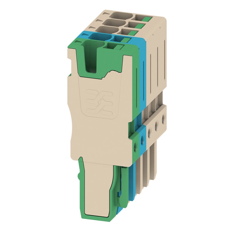 WEIDMULLER - Connettore (Morsetto), SNAP IN, 2.5 mm², 24 A, 800 V, Numero di collegamenti: 5, Numero di poli: 5, Larghezza: 25.5 mm